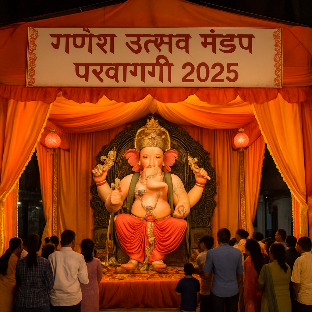 गणेश उत्सव मंडप परवानगी 2025